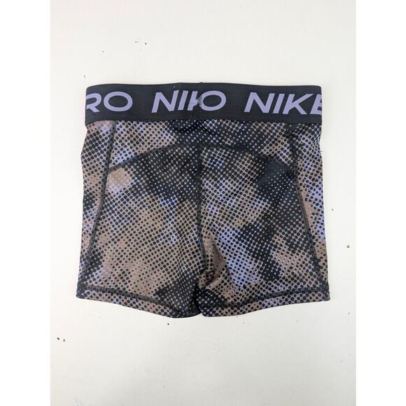 Nike Pro Women's Small 3" Bike Shorts Black/Mink Brown/Dusty Amet - Picture 3 of 3